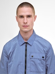 Barbour® International Blue Inline Overshirt - Image 4 of 5