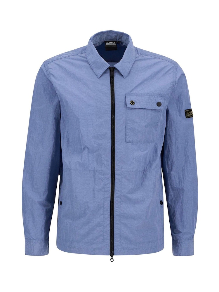 Barbour® International Blue Inline Overshirt - Image 5 of 5