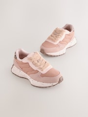 Pink Lace-Up Chunky Trainers - Image 1 of 6