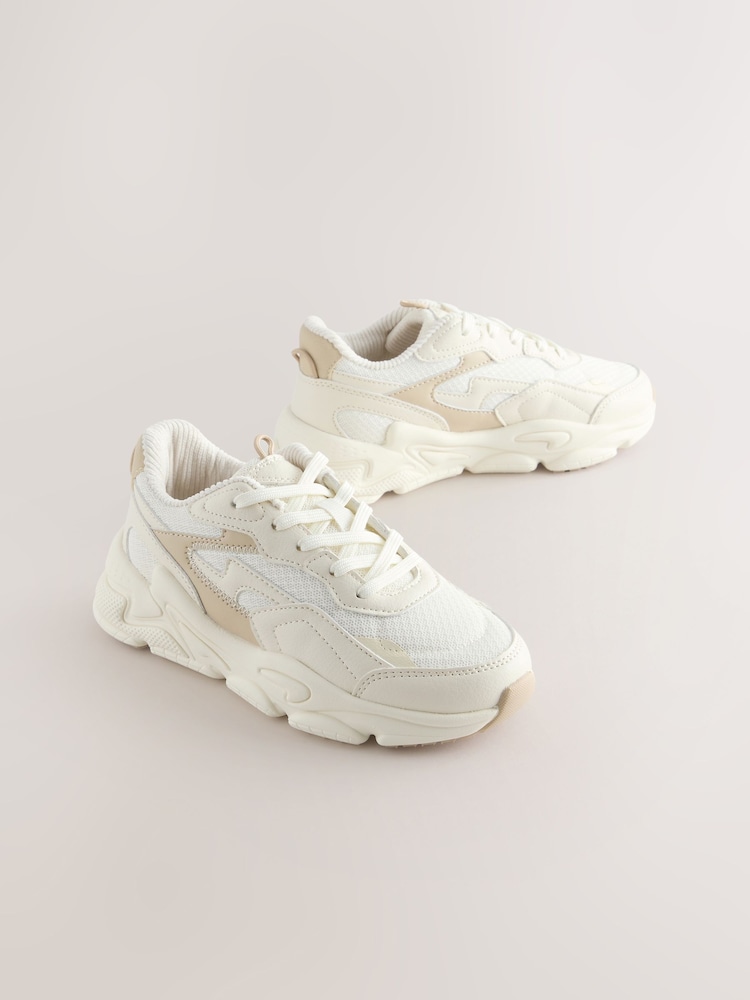Neutral Lace-Up Trainers - Image 1 of 5 Neutral Lace-Up Trainers - Image 1 of 5
