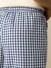 Blue Pull On Gingham Trousers - Image 3 of 7