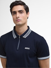 Barbour® International Blue Upham Polo Shirt - Image 3 of 5
