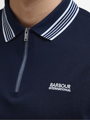 Barbour® International Blue Upham Polo Shirt - Image 4 of 5