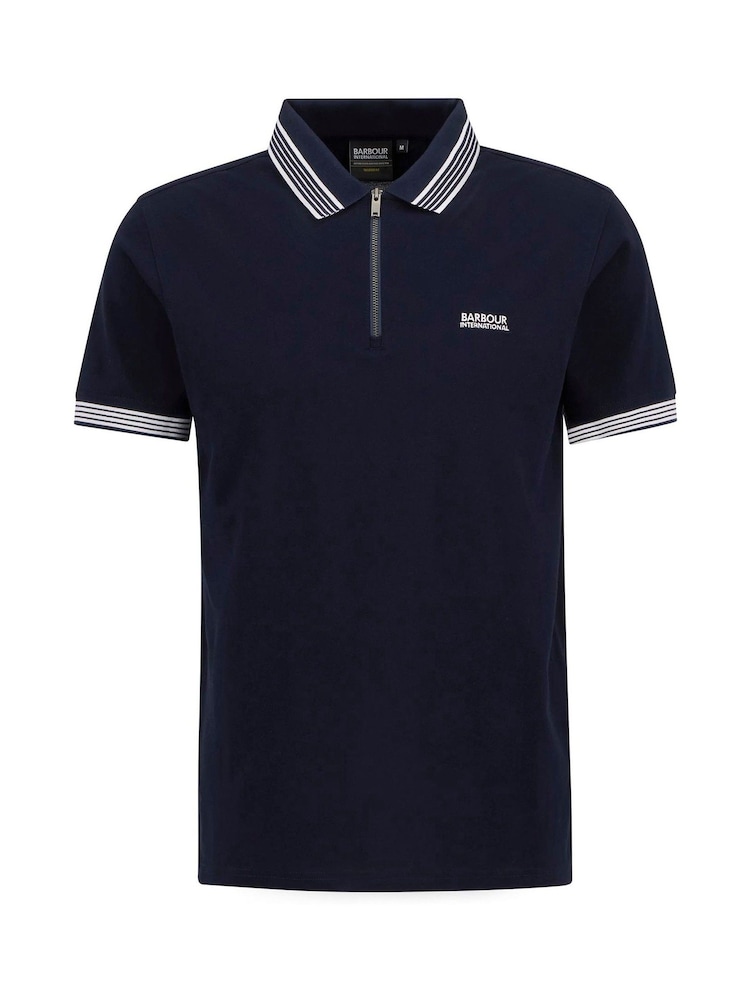 Barbour® International Blue Upham Polo Shirt - Image 5 of 5
