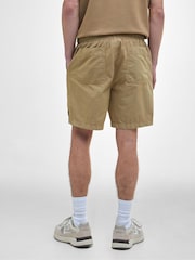 Barbour® International Buckley Garment Dyed Brown 100% Cotton Shorts - Image 2 of 4