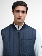 Barbour® International Blue Leafell Quilted Gilet - Image 3 of 5