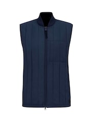 Barbour® International Blue Leafell Quilted Gilet - Image 5 of 5