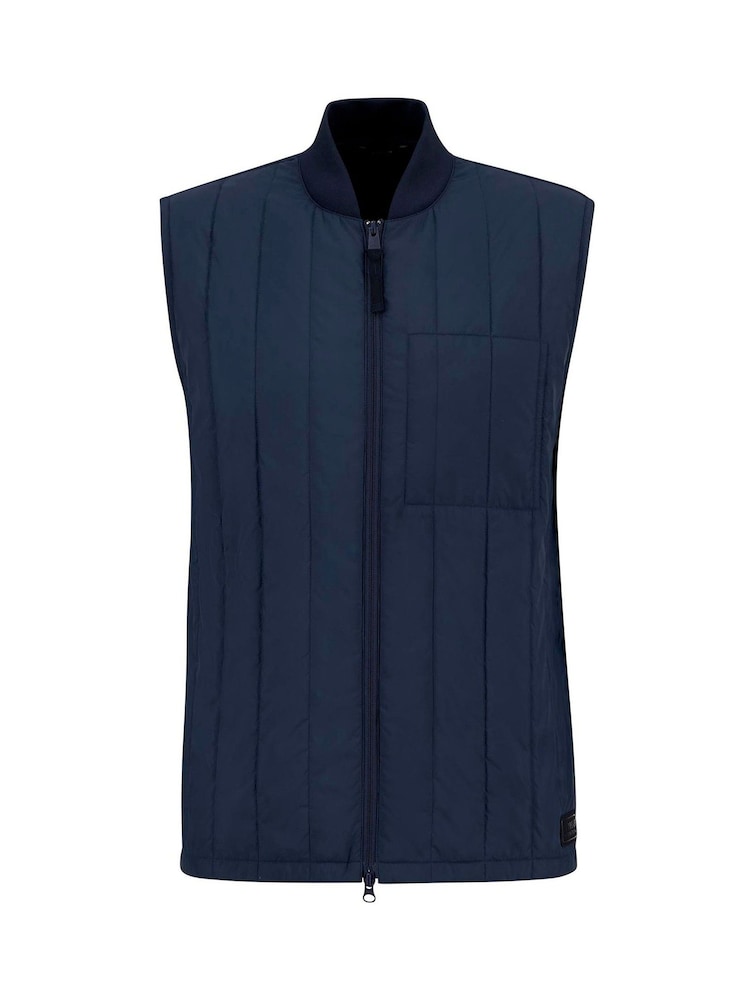 Barbour® International Blue Leafell Quilted Gilet - Image 5 of 5