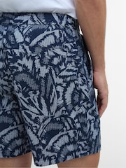 Barbour® International Blue Kew All-Over Print 100% Cotton Shorts - Image 4 of 5