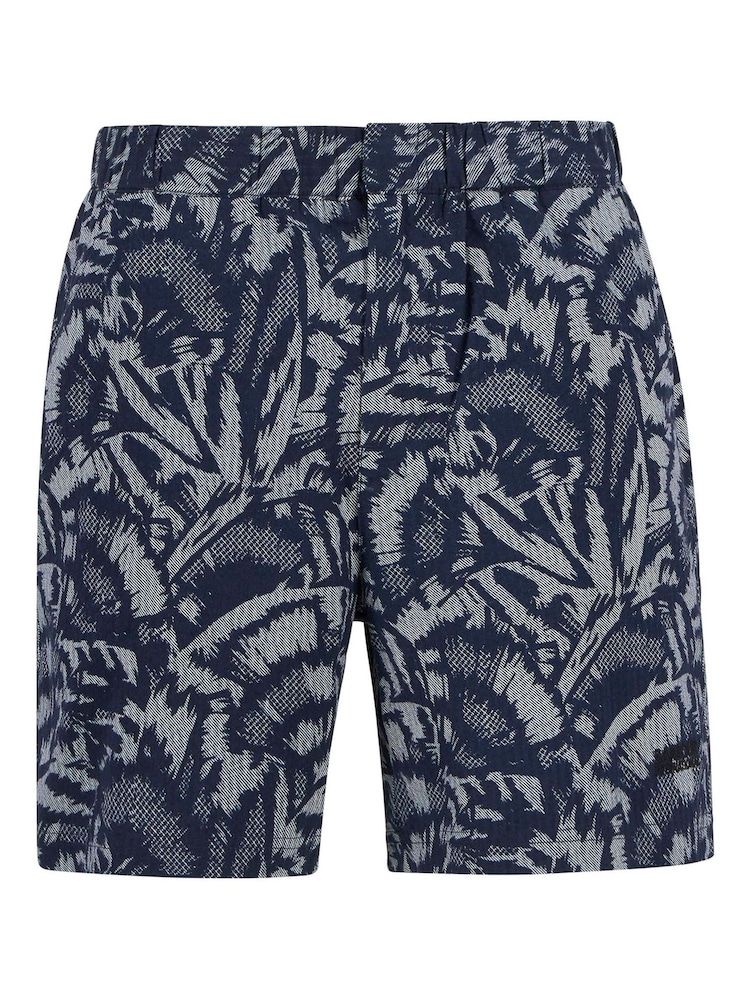 Barbour® International Blue Kew All-Over Print 100% Cotton Shorts - Image 5 of 5 Barbour® International Blue Kew All-Over Print 100% Cotton Shorts - Image 5 of 5