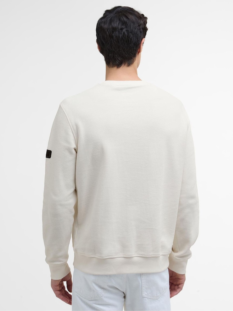 Barbour® International Wrightson White Sweatshirt - Image 2 of 5 Barbour® International Wrightson White Sweatshirt - Image 2 of 5