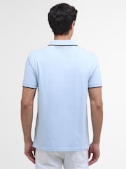 Barbour® International Blue Ethan 100% Cotton Polo Shirt - Image 2 of 5