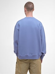 Barbour® International Blue Formula Logo Crew 100% Cotton Sweatshirt - Image 2 of 4