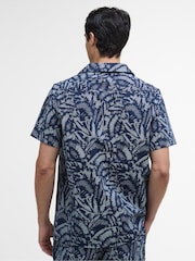 Barbour® International Blue Kew All-Over Printed 100% Cotton Shirt - Image 2 of 5