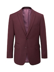 Skopes Red Tailored Fit Madrid Suit Jacket - Image 6 of 7