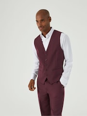Skopes Red Single Breasted Madrid Suit Waistcoat - Image 1 of 5