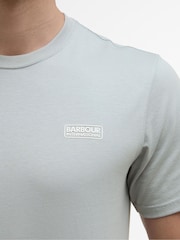 Barbour® International Grey Chest Logo 100% Cotton T-Shirt - Image 4 of 5