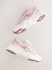 Mauve Purple Lace-Up Trainers - Image 3 of 6