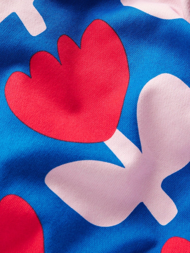 Boden Blue 100% Cotton Printed Relaxed Sweatshirt - Image 3 of 3 Boden Blue 100% Cotton Printed Relaxed Sweatshirt - Image 3 of 3