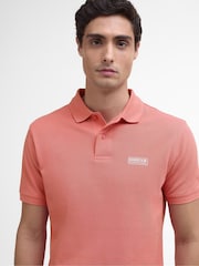 Barbour® International Pink Essential 100% Cotton Polo Shirt - Image 3 of 5