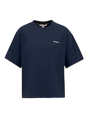 Barbour® Blue Oversized Jema 100% Cotton Top - Image 5 of 5