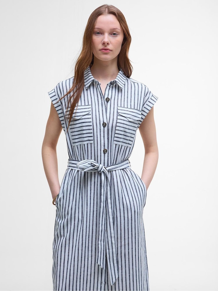 Buy Barbour Blue Abby Midi Dress from Next Australia
