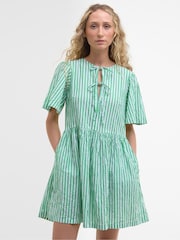 Barbour® Green Mini Daison Dress - Image 1 of 5