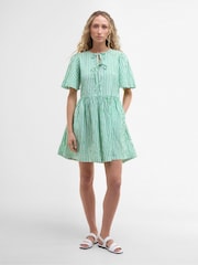Barbour® Green Mini Daison Dress - Image 3 of 5
