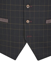Skopes Green Casey Suit Waistcoat Windowpane Check - Image 4 of 4