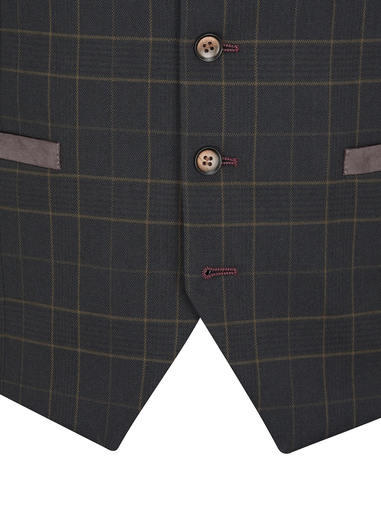 Skopes Green Casey Suit Waistcoat Windowpane Check - Image 4 of 4 Skopes Green Casey Suit Waistcoat Windowpane Check - Image 4 of 4