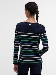 Barbour® Blue Hawkins Stripe 100% Cotton Top - Image 2 of 5