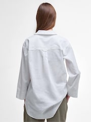 Barbour® White Cecile Tunic Shirt - Image 2 of 5