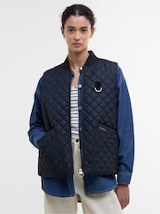 Barbour® Blue Rosalie Quilt Gilet - Image 1 of 5