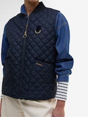 Barbour® Blue Rosalie Quilt Gilet - Image 4 of 5