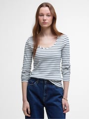 Barbour® White Blake Stripe Top - Image 1 of 5