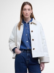 Barbour® White White Abbey Casual Jacket - Image 1 of 5