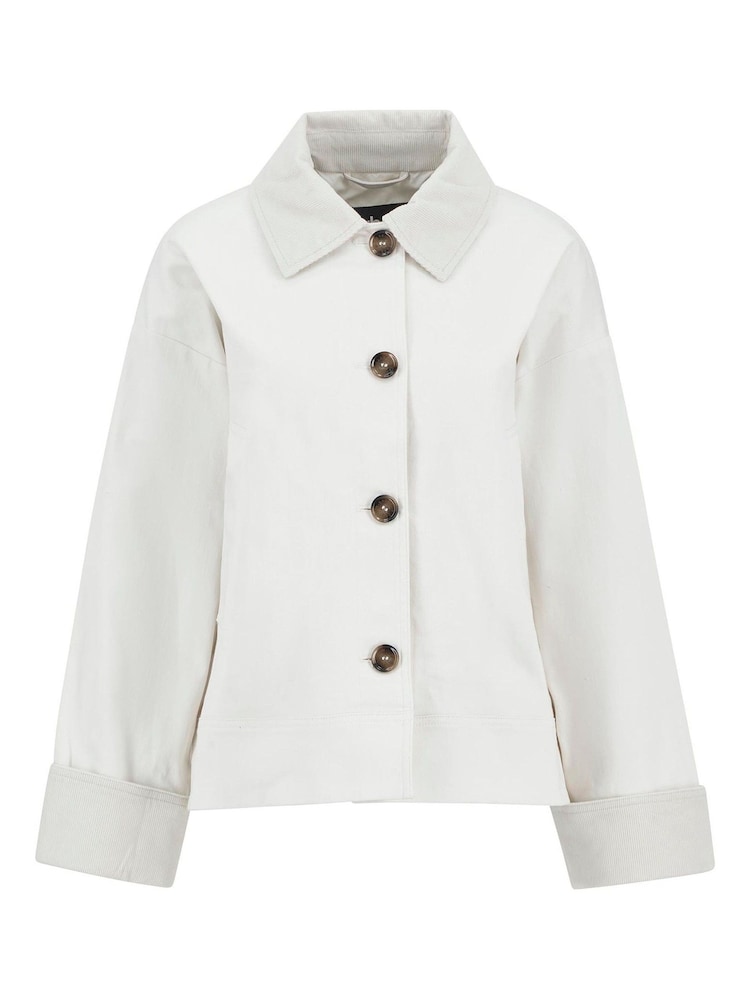 Barbour® White White Abbey Casual Jacket - Image 5 of 5