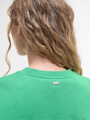 Barbour® Green Silverdale Varsity 100% Cotton Sweatshirt - Image 3 of 4