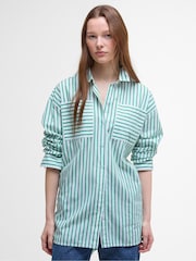 Barbour® Green Nicola 100% Cotton Shirt - Image 1 of 5