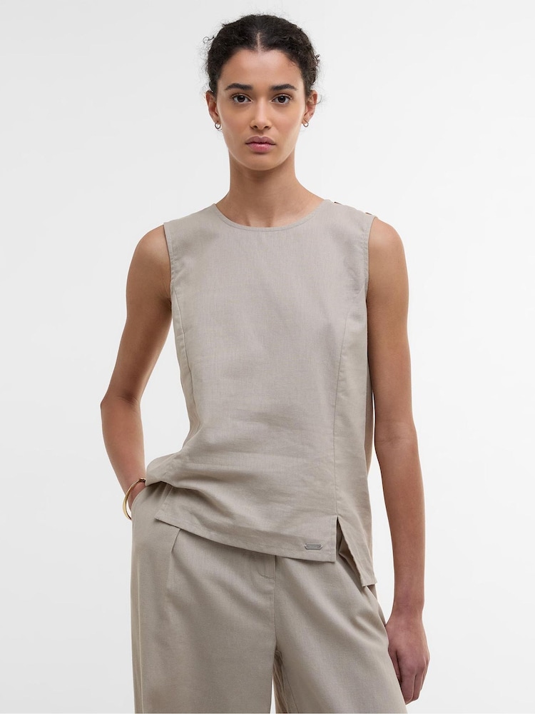 Barbour® Cream Lucy Shell Vest - Image 1 of 5