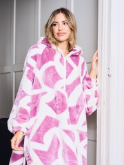 Jim Jam the Label Oversized All Over Print White Hoodie - Image 3 of 6