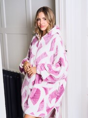 Jim Jam the Label Oversized All Over Print White Hoodie - Image 4 of 6