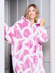 Jim Jam the Label Oversized All Over Print White Hoodie - Image 5 of 6