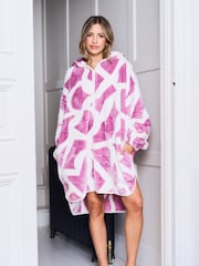 Jim Jam the Label Oversized All Over Print White Hoodie - Image 6 of 6