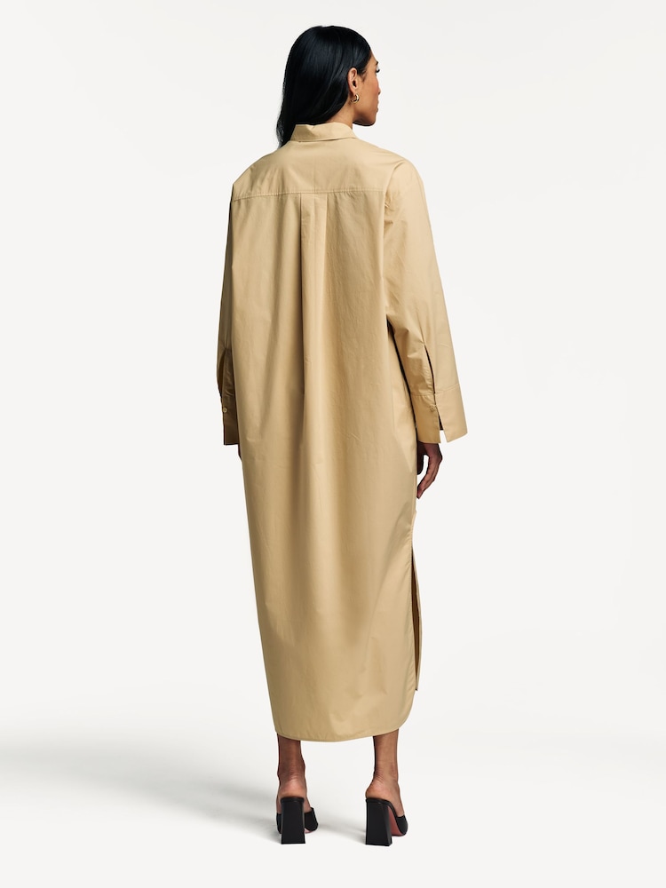 By Malene Birger Brown Perros Shirt Dress - Image 2 of 5