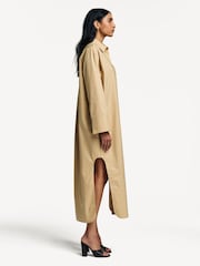 By Malene Birger Brown Perros Shirt Dress - Image 3 of 5