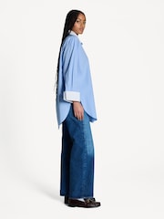 By Malene Birger Blue Oversized Maye Shirt - Image 3 of 5