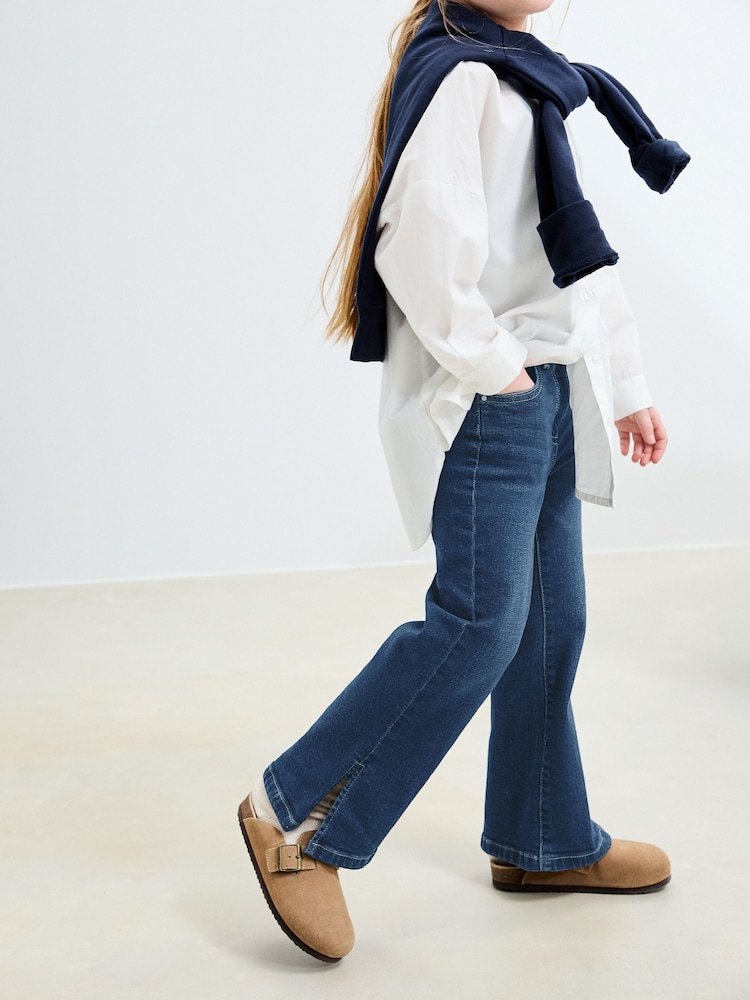 Dark Blue Flare Jeans (3-16yrs) - Image 1 of 9