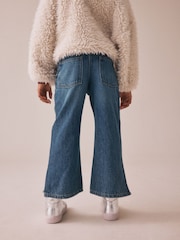 Mid Blue Denim Heat Seal Embellished Flare Jeans (3-16yrs) - Image 2 of 9