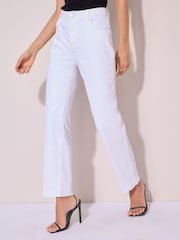 Friends Like These Cream Comfort Stretch Straight Leg Jeans - Image 2 of 5